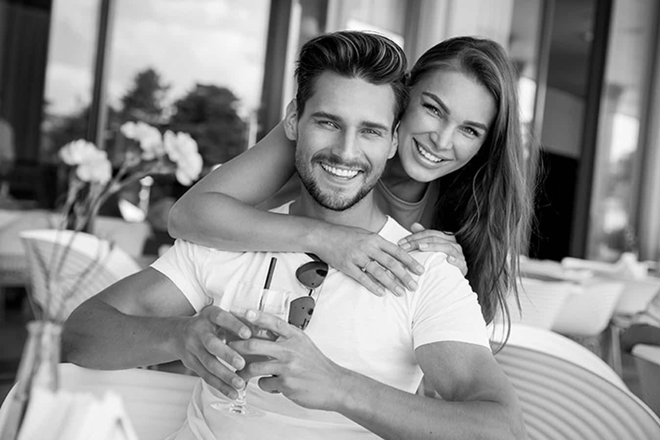 beautiful couple outside