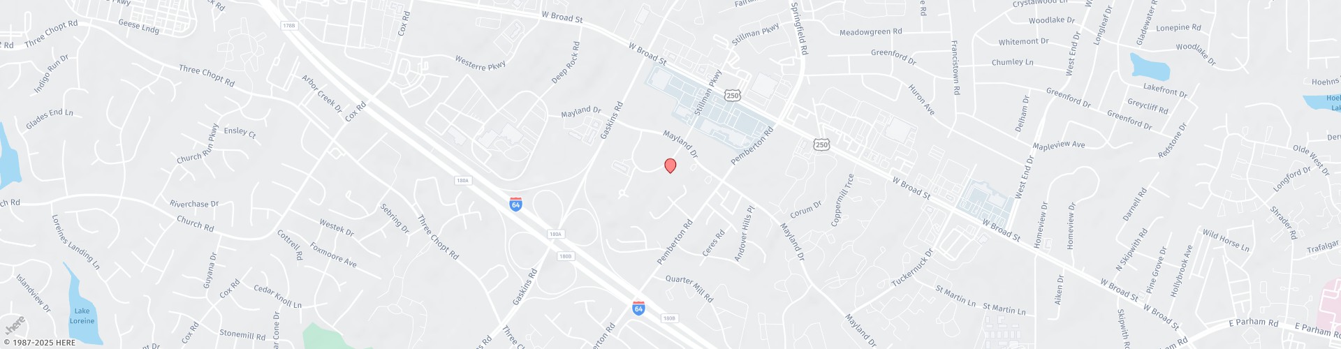 Location Map: 3450 Mayland Court Henrico, VA 23233